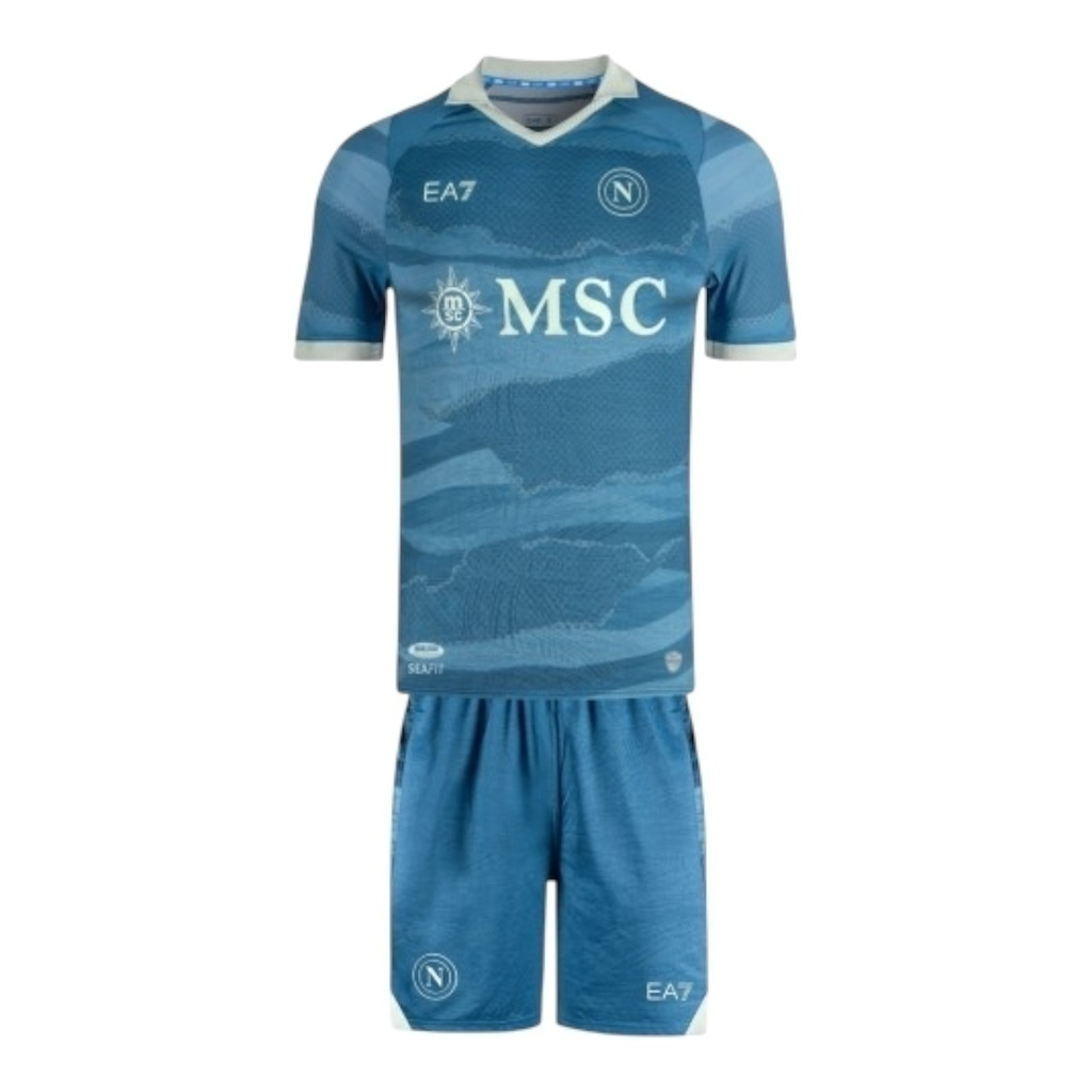 Kit Infantil Napoli Edição especial 24/25 - EA7 - Azul