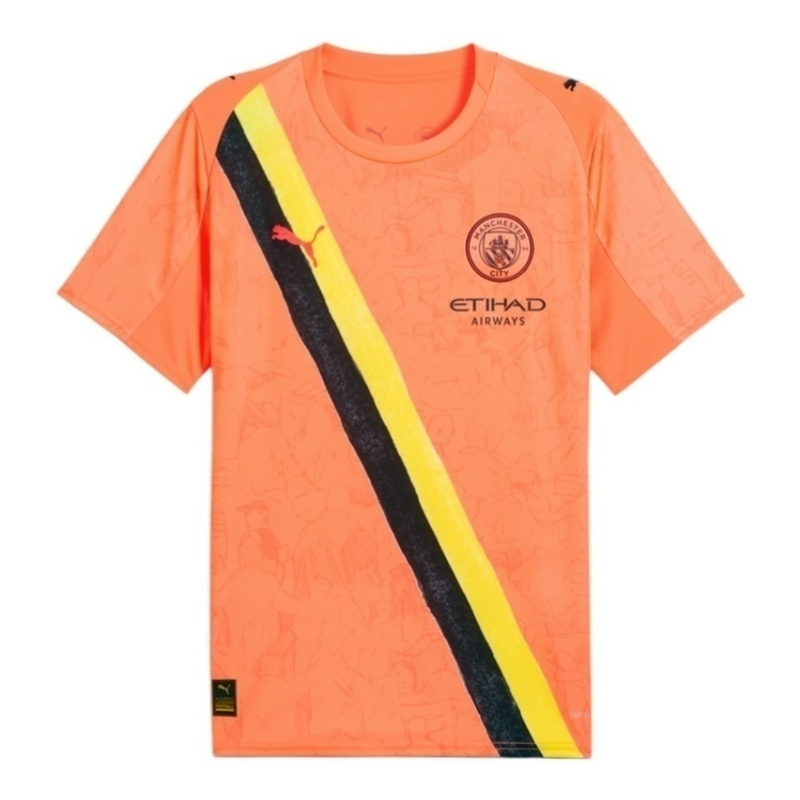 Camisa Manchester City Edição especial Mundial de Clubes II 25/26 - Torcedor Puma Masculina - Laranja