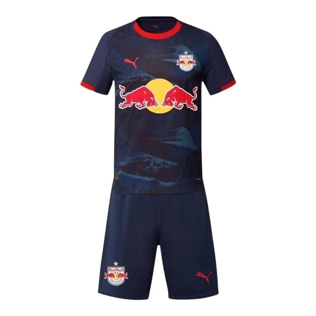 Kit Infantil Red Bull Salzburg II - Puma - Azul