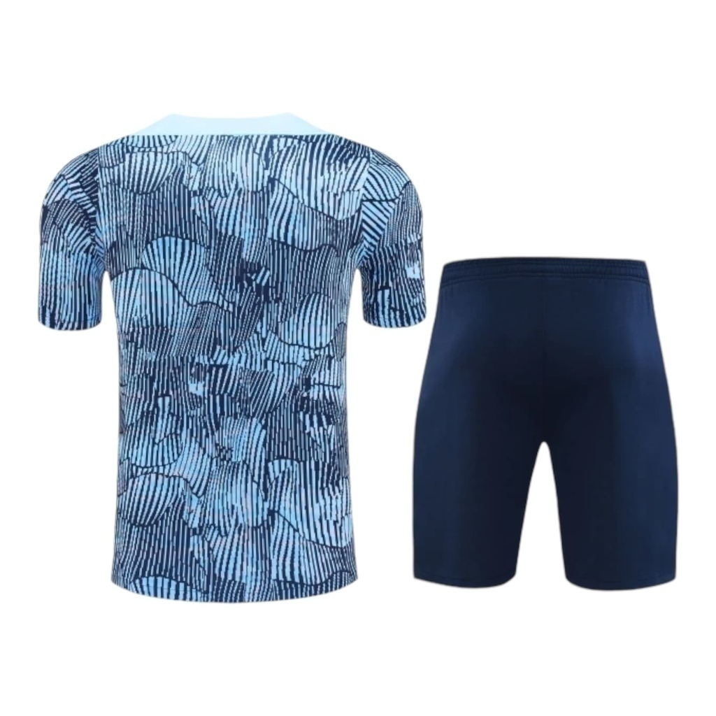 Kit Treino adulto - Camisa e Shorts - Paris Saint-Germain Nike 24/25 - Azul