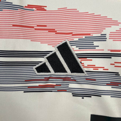 Camisa Bayern de Munique II 25/26 - Torcedor Adidas Masculina - Bege com detalhes em vermelho e azul