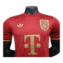 Camisa Bayern de Munique Edição especial Aniversário de 125 anos 25/26 - Jogador Adidas Masculina - Vinho com detalhes em dourado