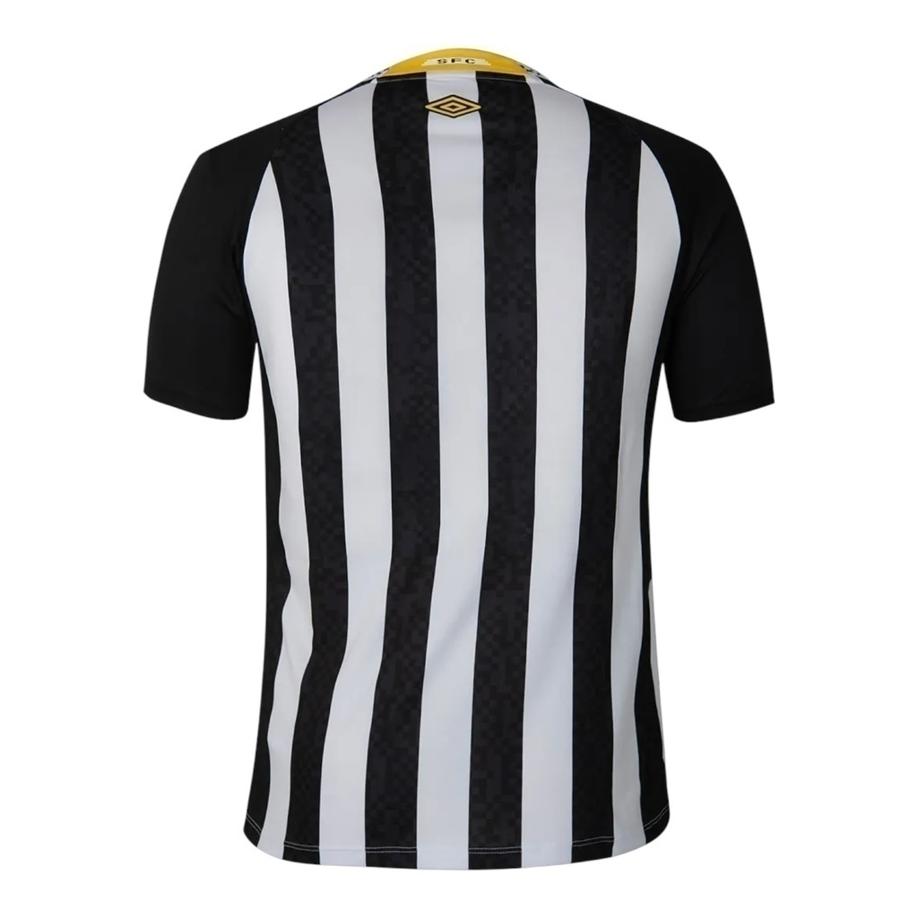 Camisa Santos II 25/26 - Torcedor Umbro Masculina - Branca e preta