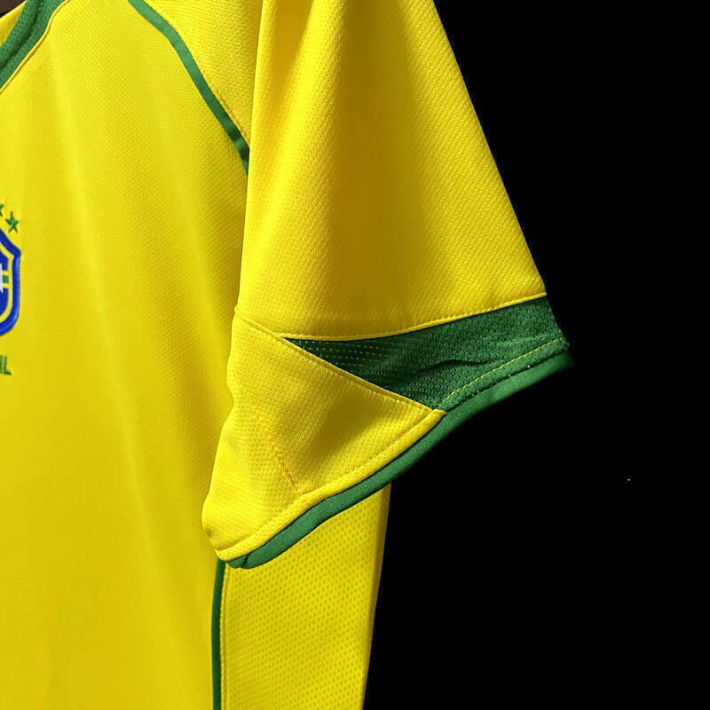 Camisa Brasil retro 04/06 amarela Pentacampeão
