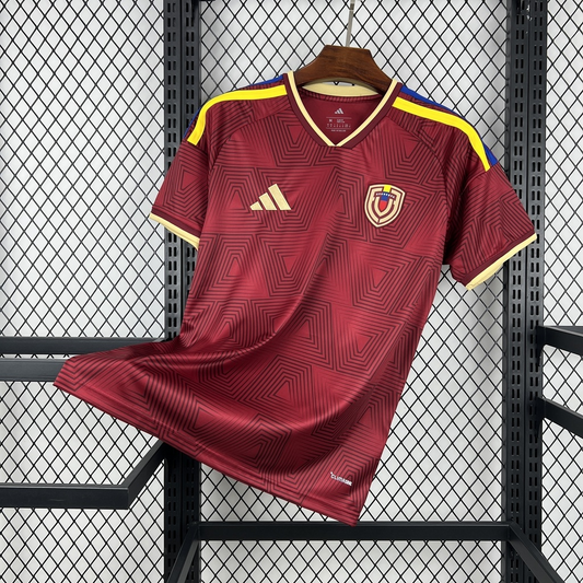 Camisa Venezuela Home 25/26 - Torcedor adidas Masculina - Vermelha e Amarela