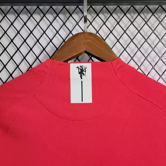 Manchester United kit infantil 08/09 manga longa