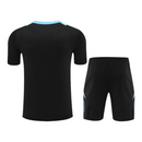 Kit Treino adulto - Camisa e Shorts - Seleção Argentina Adidas 24/25 - Preto com detalhes em azul