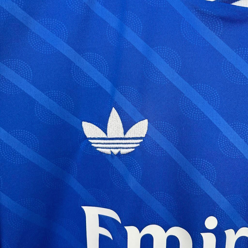 Camisa Real Madrid 3 25/26 - Torcedor Adidas Masculina - Azul com detalhes em amarelo