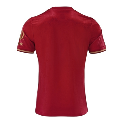 Camisa Bayern de Munique Edição especial Aniversário 125 anos 25/26 - Torcedor Adidas Masculina - Vinho com detalhes em dourado