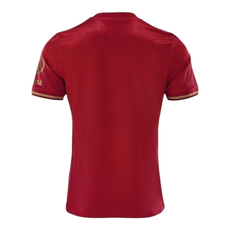Camisa Bayern de Munique Edição especial Aniversário 125 anos 25/26 - Torcedor Adidas Masculina - Vinho com detalhes em dourado
