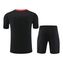 Kit Treino adulto - Camisa e Shorts - Seleção Portugal Nike 24/25 - Preto com detalhes em vermelho