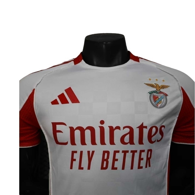 Camisa Benfica II 25/26 - Jogador Adidas Masculina - Branca e vermelha