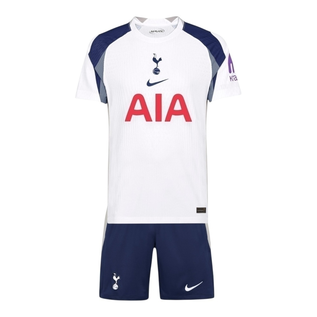 Kit Infantil Tottenham I 25/26 - Nike - Branco e azul