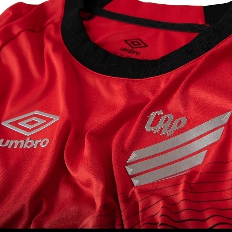Camisa Athletico Paranaense I 25/26 - Torcedor Umbro Masculina - Vermelha e preta