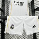 Kit Infantil Real Madrid I 25/26 - Adidas - Branco