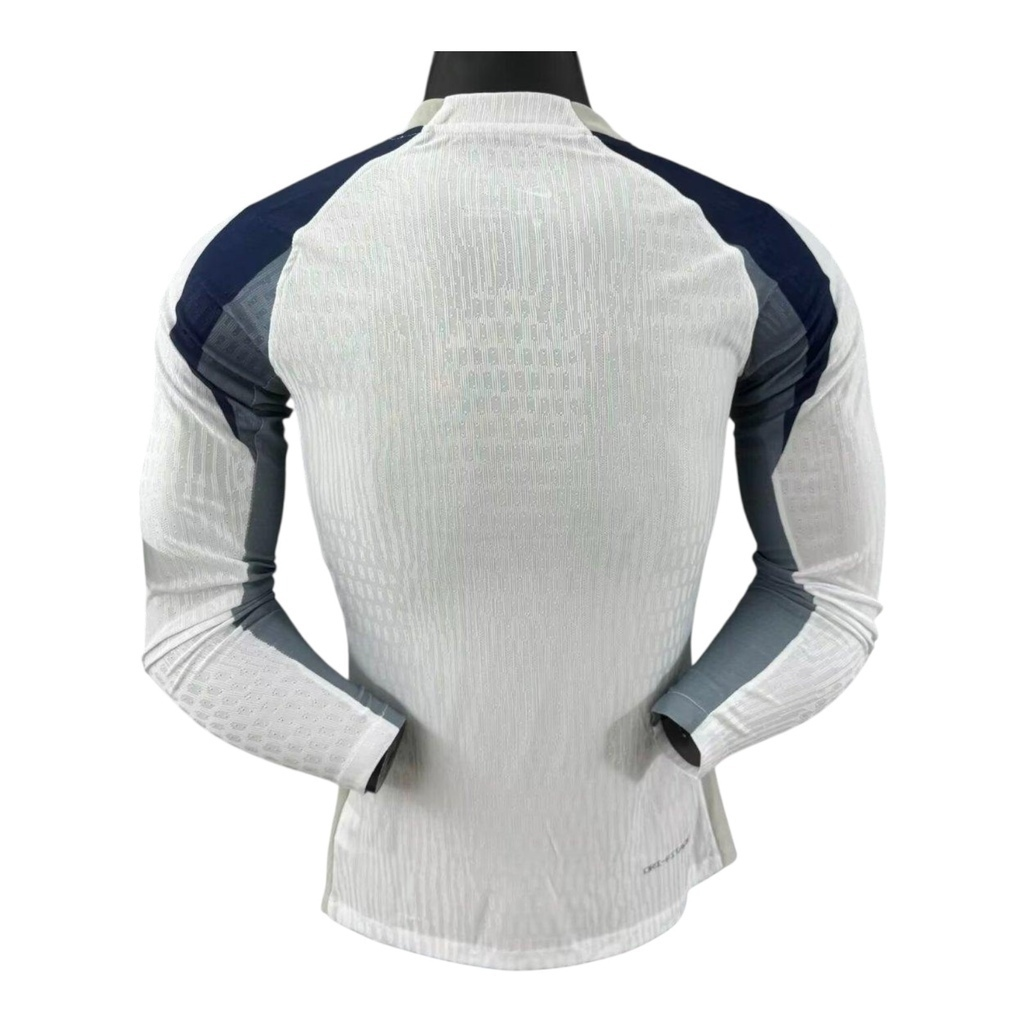 Camisa Tottenham I 25/26 manga longa - Jogador Nike Masculina - Branca com detalhes em azul