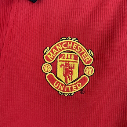 Camisa Manchester united retro 98 manga longa