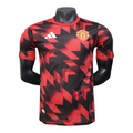 Camisa Manchester United Treino 25/26 - Jogador Adidas Masculina - Vermelha com detalhes em preto