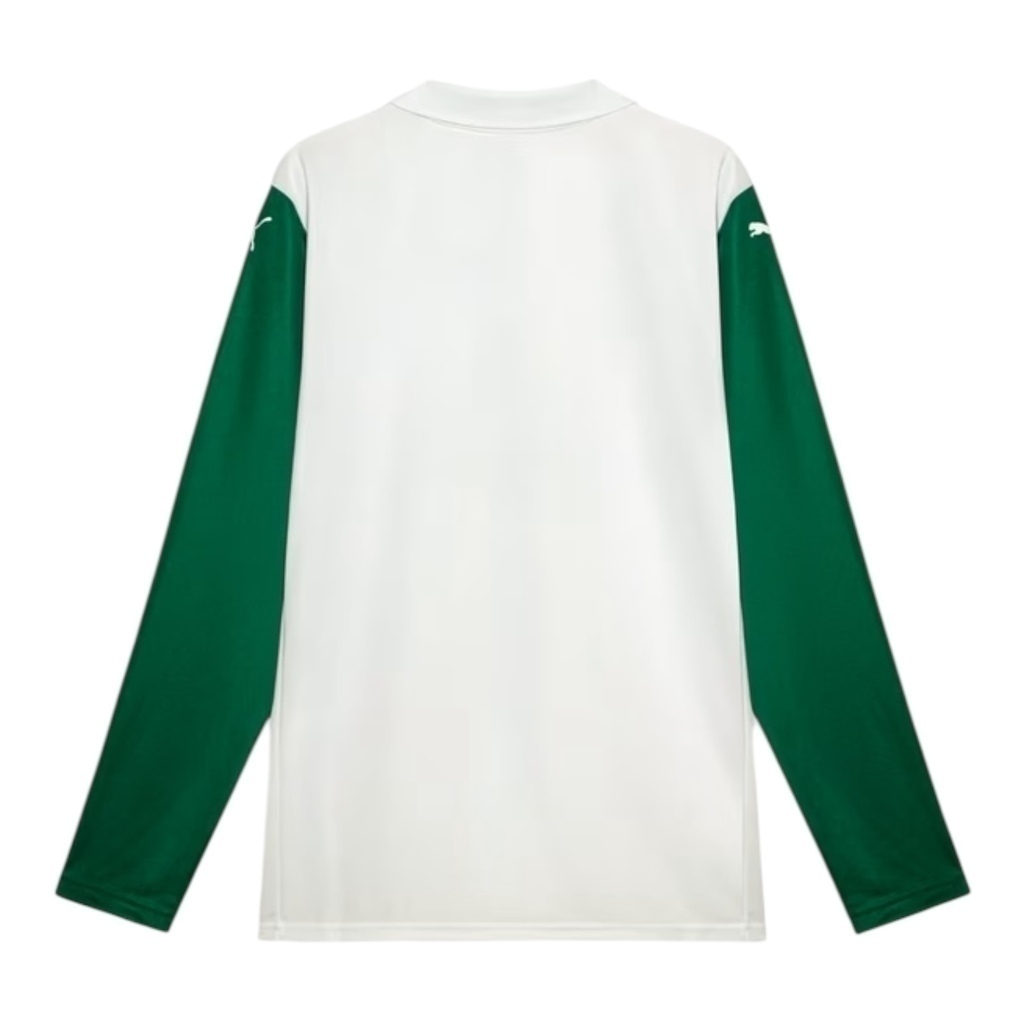 Camisa Palmeiras II 25/26 manga longa - Torcedor Puma Masculina - Branca e verde