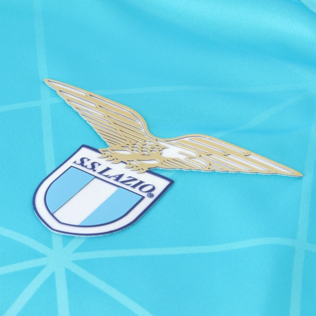Camisa Lazio Pré-jogo 25/26 - Torcedor Mizuno Masculina - Azul