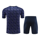 Kit Treino adulto - Camisa e Shorts - Real Madrid Adidas 24/25 - Azul com detalhes em roxo