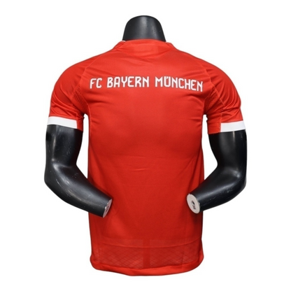 Camisa Bayern de Munique I 25/26 - Jogador Adidas Masculina - Vermelha com detalhes em branco