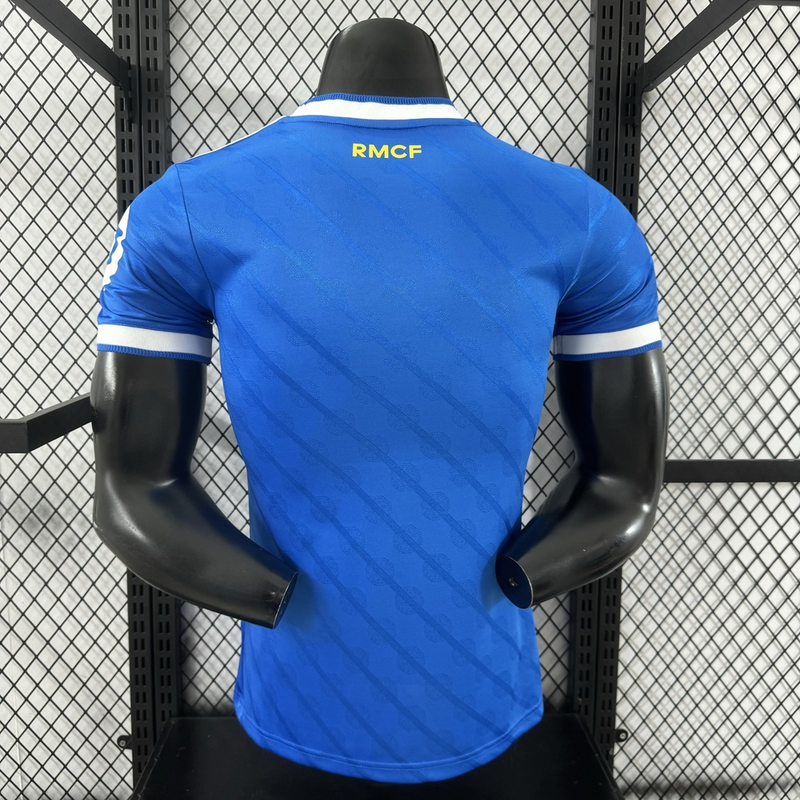 Camisa Real Madrid III 25/26 - Jogador Adidas Masculina - Azul com detalhes em branco
