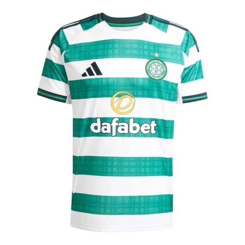 Camisa Celtic I 25/26 - Torcedor Adidas Masculina - Branca e verde