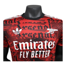 Camisa Arsenal Pré-jogo 25/26 - Jogador Adidas Masculina - Vermelha com detalhes em preto