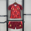 Conjunto infantil Seleção Alemanha Eurocopa II 25/26 - Torcedor Adidas Masculina - Vermelha