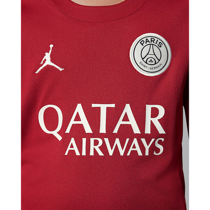 Camisa Paris Saint-German Fourth 25/26 manga longa - Torcedor Nike Masculina - Vermelha