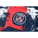 Kit Treino adulto - Camisa e Shorts - Paris Saint-Germain Nike 24/25 - Azul com detalhes em vermelho e branco