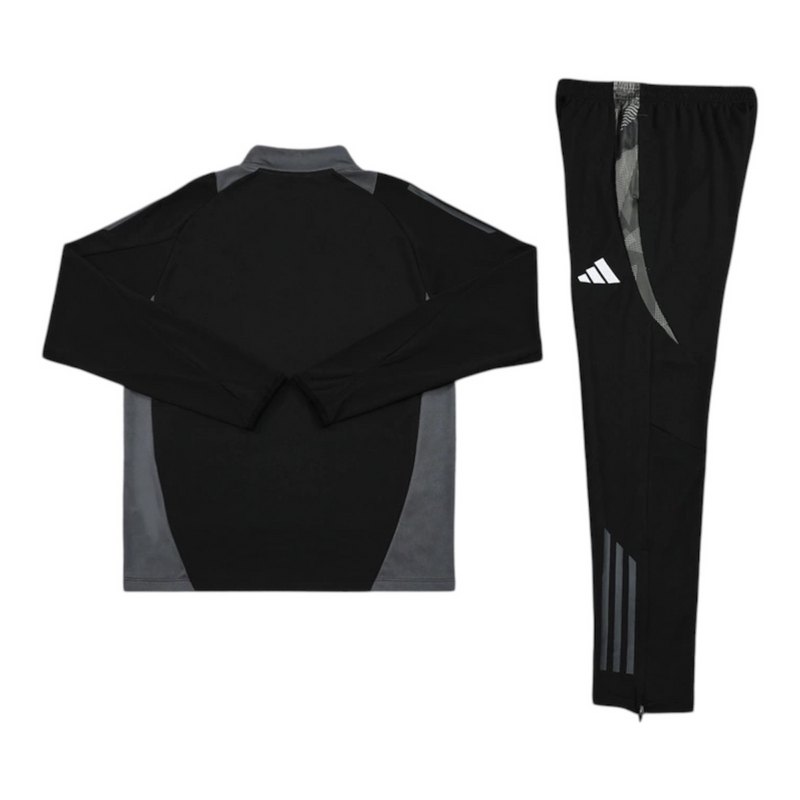 Conjunto Al Nassr 25/26 - Masculino Adidas - Preto com detalhes em cinza
