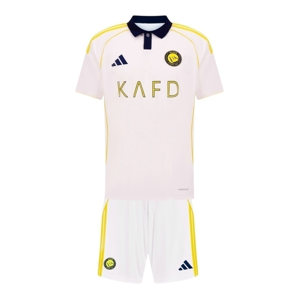 Kit Infantil Al-Nassr 25/26 - Adidas - Branco