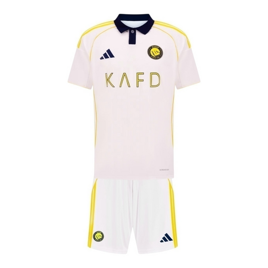 Kit Infantil Al-Nassr 25/26 - Adidas - Branco