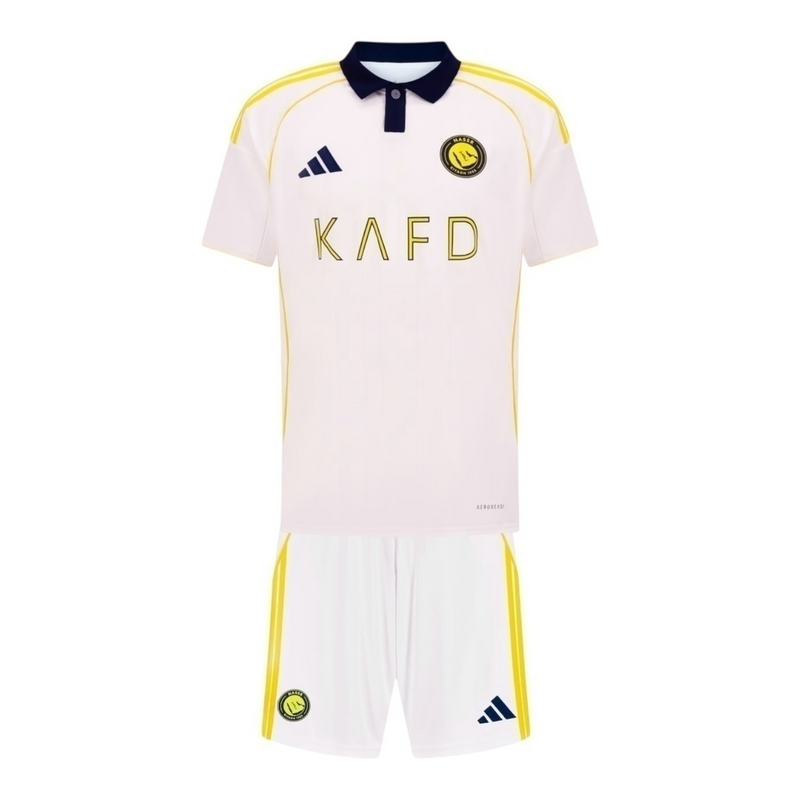 Kit Infantil Al-Nassr 25/26 - Adidas - Branco
