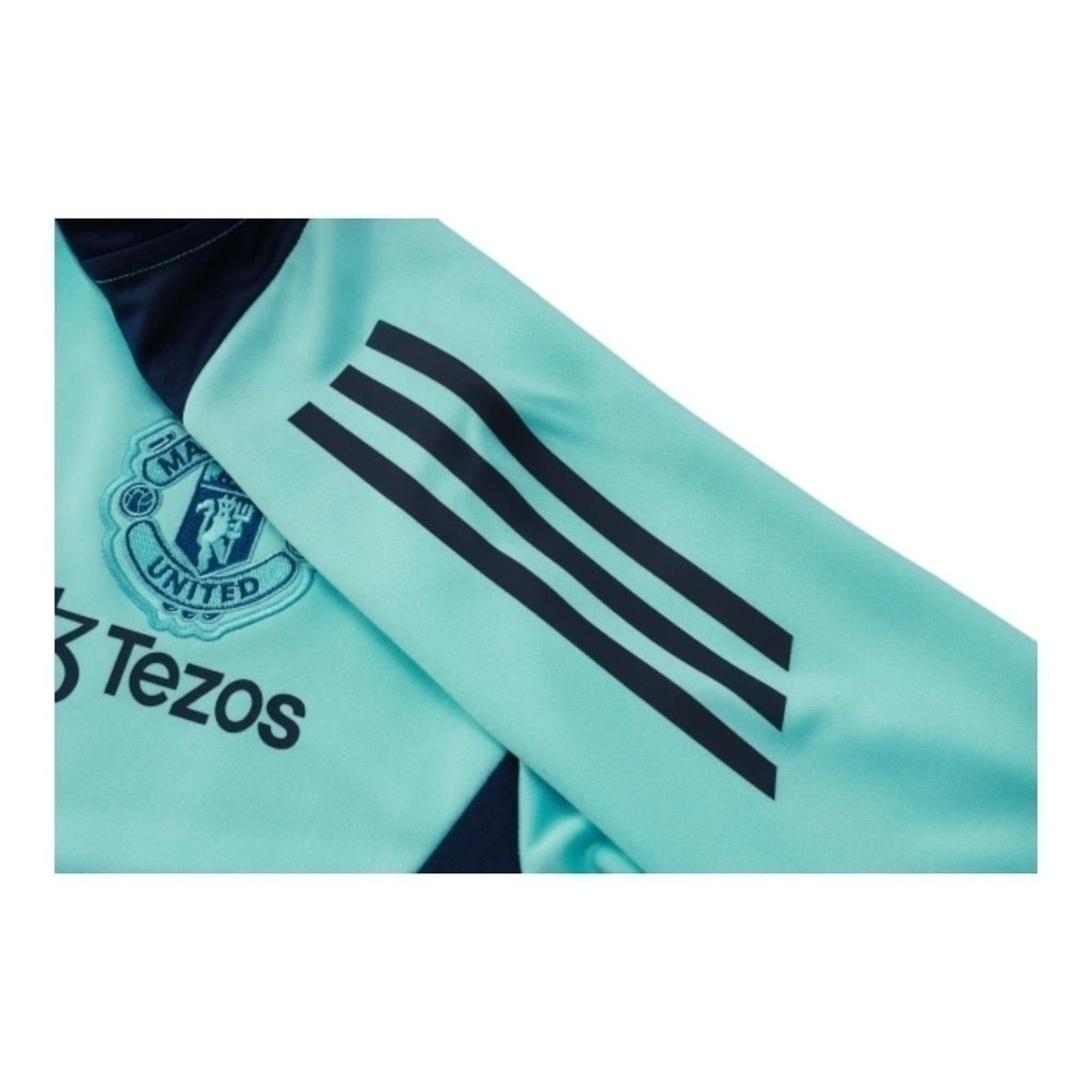 Conjunto Manchester United Treino 25/26 - Masculino Adidas - Azul